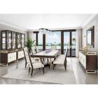 AICO Michael Amini Belmont Place Rectangular Dining Set - Espresso