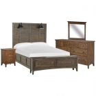 Magnussen Bay Creek Lamp Panel Storage Bedroom Set, California King | Unlimited Furniture