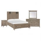 Magnussen Paxton Place Lamp Panel Storage Bedroom Set, Queen | Unlimited Furniture