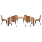 Moe's Home Collection Post Large Dining Set, Brown