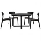 Moe's Home Collection Jedrik Round Outdoor Dining Set in Black