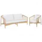 Moe's Home Collection Kuna Outdoor Sofa Set in White