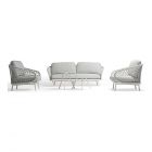 Couture Jardin Cuddle Sofa Set, Light Grey