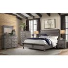 Intercon Furniture Forge Bedroom Set in Brushed Steel