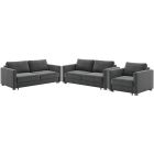 Luonto Furniture Fantasy Sofa Sleeper Set Fun 481/217/6 Chrome - GAS Level