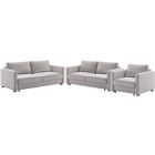 Luonto Furniture Fantasy Sofa Sleeper Set Rene 01 / 217/6 Chrome - Level