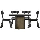 Noir Furniture Eiger Dining Set with Gilbert Chair