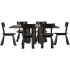 Noir Furniture Severity Dining Set with Gilbert Chair