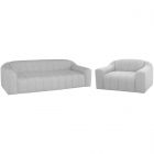 Nuevo Furniture Coraline Triple Seat Sofa Set in Linen