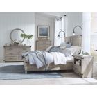 Aspenhome Foundry Queen Panel Bedroom Set - Weathered Stone