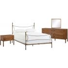 Four Hands Element Westwood Queen Bedroom Set - Antique Brass