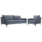 Moe's Home Collection Paris Sofa Set, Grey