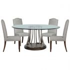 Fairfield Chair West Camden 60" Glass Top Dining Set