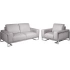 AICO Michael Amini Mia Bella Gianna Sofa Set Light Gray