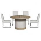 Vanguard Tiburon Outdoor 47" Round Dining Set with Umbrella Hole