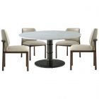 Theodore Alexander Kesden Round Dining Set in Romulus