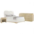 Theodore Alexander Origins US King Bedroom Set in Sesame