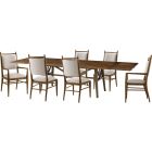 Theodore Alexander Nova Extending Dining Set in Dusk TAS40024.1BUU-TAS41024.1BUU