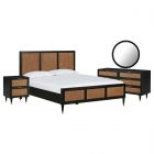 TOV Furniture Sierra Noir Bedroom Set, King