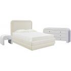 TOV Furniture Briella Cream Velvet Bedroom Set in Queen