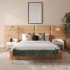 TOV Furniture Eliana Queen Bedroom Set with Wings - Honey Velvet