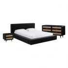 TOV Furniture Olafur Queen Bedroom Set - Black Linen