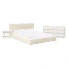 TOV Furniture Olafur Queen Bedroom Set - Cream Linen