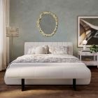 TOV Furniture Karol Vegan Leather Queen Bedroom Set - Cream