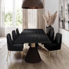 TOV Furniture Rishi Black Rope Rectangular Dining Set