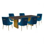 TOV Furniture Selena Dining Set - Chocolate Brown Ash