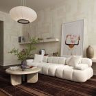 TOV Furniture Calliope Modular Sofa Set - Cream Vegan Shearling