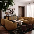 TOV Furniture Misty Sofa Set - Brown Boucle