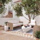 TOV Furniture Alexa Performance Fabric Outdoor Sofa Set - Cream