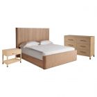 Universal Furniture New Modern Walker Panel Bedroom Set with Leah Nightstand, Queen