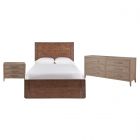 Universal Furniture New Modern Koda Panel Bedroom Set with Cove Nightstand, Queen