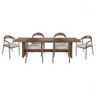 Universal Furniture New Modern Eden Dining Set with Echo Dining Arm Chair