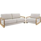 Uultis Fine 3 Seats Sofa Set Without Uphostered Arm MH4166 148-Teak AA-2279