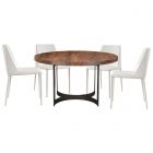 Moe's Home Collection Bent 54" Round Dining Set in Brown