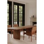 Moe's Home Collection Round Off Small Dining Set in Walnut Brown