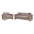 AICO Michael Amini Kathy Ireland Hudson Ferry Living Room Sofa Set - SLT