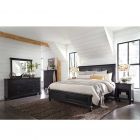 Aspenhome Oxford Panel Storage Bedroom Set - Rubbed Black #451