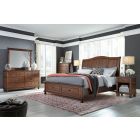 Aspenhome Oxford Sleigh Storage Bedroom Set - Whiskey Brown #451N