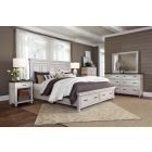 Aspenhome Caraway Panel Storage Bedroom Set - Aged Ivory #451