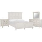 Magnussen Willowbrook Panel Bedroom Set in Egg Shell White