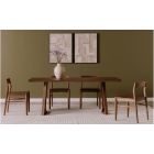 Moe's Home Collection Silas Dining Set in Walnut Brown