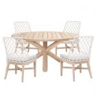 Essentials For Living Woven Boca-Lattis Outdoor 63" Round Dining Set, T1SC1