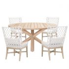 Essentials For Living Woven Boca-Lattis Outdoor 63" Round Dining Set, T1SC2