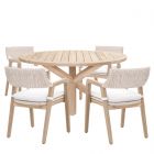 Essentials For Living Woven Boca-Lucia Outdoor 63" Round Dining Set, T1SC1