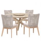 Essentials For Living Woven Boca-Mesh Outdoor 63" Round Dining Set, T1SC1