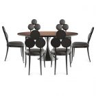 Caracole Classic Semper 72" Oval Dining Table with Orion Chair - Deep Bronze